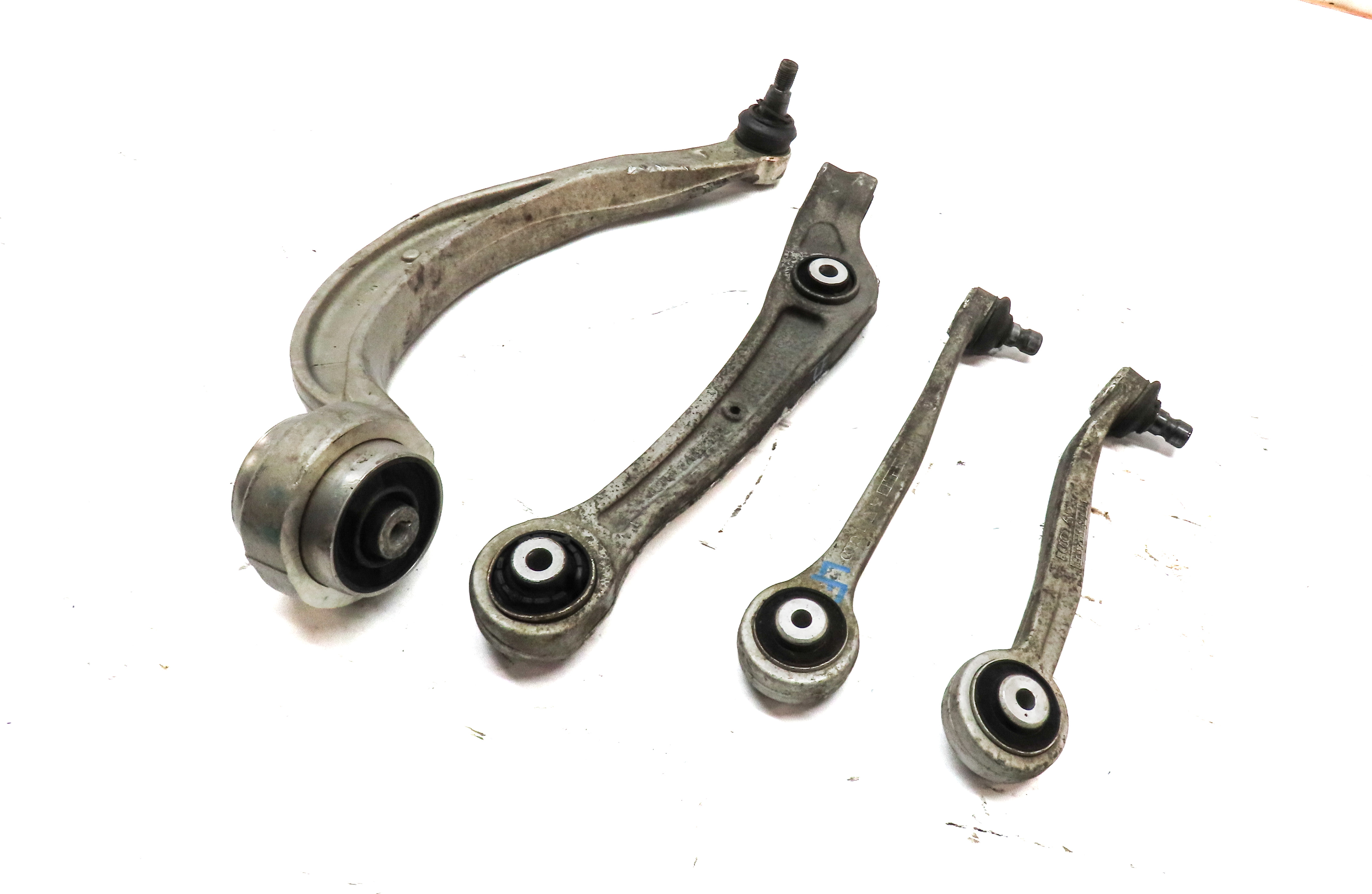 2009-2017 AUDI Q5 (8R) FRONT LEFT DRIVER SIDE FORWARD REARWARD CONTROL ARM SET 4 — exact item pictured
